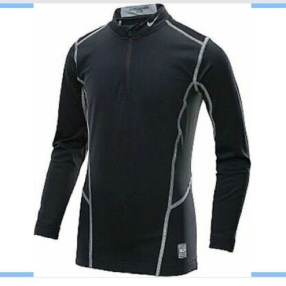 Nike Pro Combat Dri-Fit‎ Hyperwarm Lite quarter zip Large